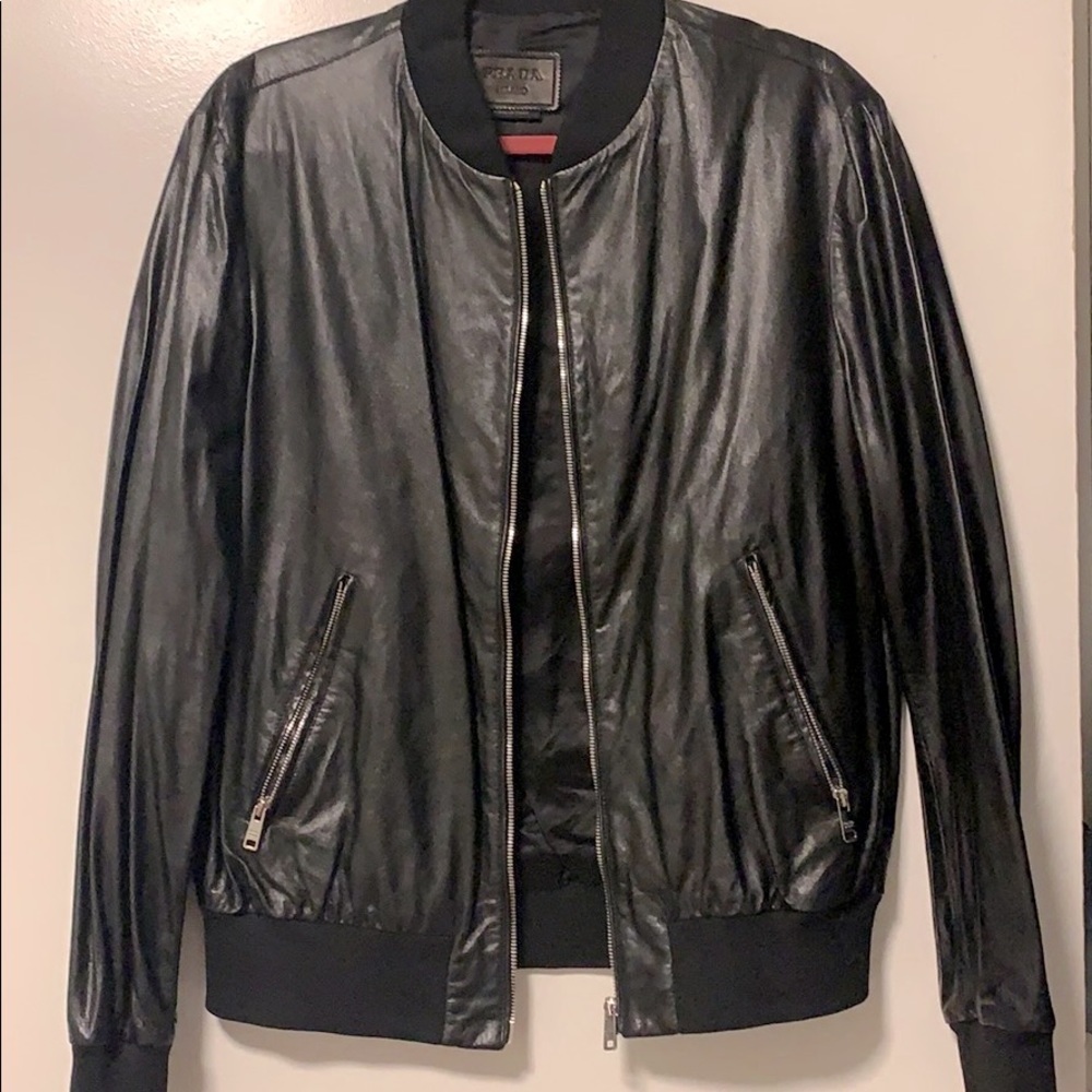 Prada leather jacket